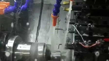 Máquina automática de torno CNC para corte de metales, carril guía lineal de cama inclinada de alta precisión y alta velocidad