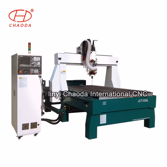 Máquina de tallado CNC de columna de figura de estatua de escultura de espuma de madera 3D, enrutador CNC 1530 de 4 ejes con giratorio de 2,5 m