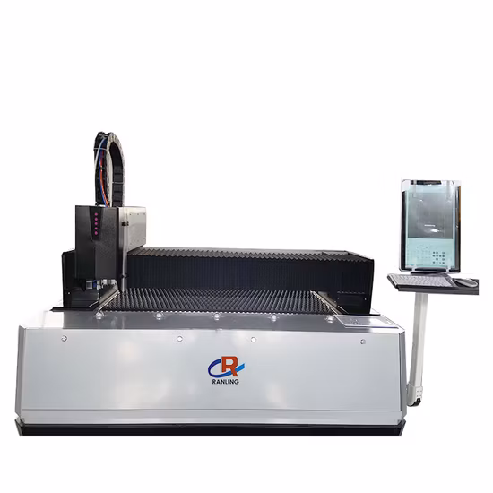 Cortadora de cobre de aluminio y acero inoxidable suave, máquina cortadora láser de fibra CNC Ipg, 1000W, 2000W, 3000W